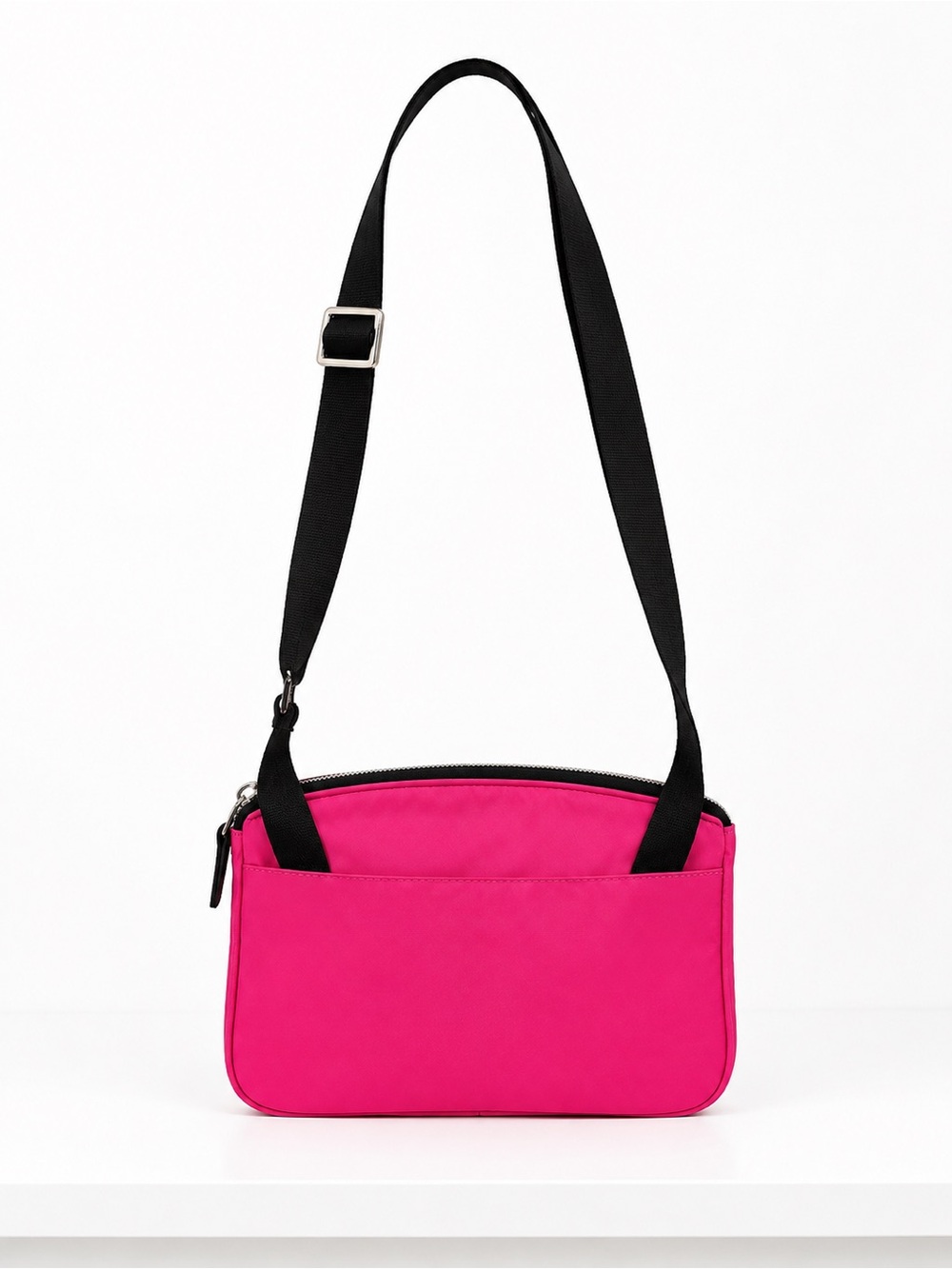 SJP Black Crossbody Bag with Pink Trim - Picture 2 of 3